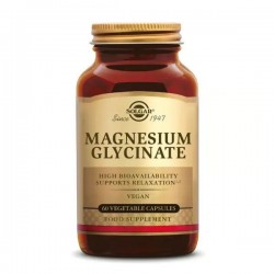 Solgar Magnesium Glycinate 60 caps, Συμπλήρωμα Διατροφής με Μαγνήσιο Γλυκινικό 60 κάψουλες